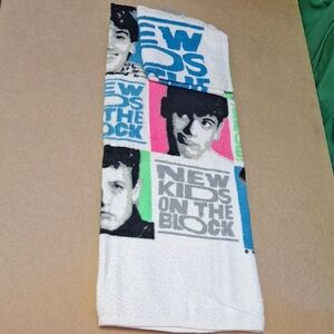 New Kids on the Block Graphic Towel Set Vintage NKOTB Bath Towel Face Cloth